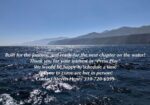Promotional banner over an ocean scene with mountains: “Built for the journey, and ready for the next chapter on the water!” including contact info for Steven Henry 310-720-6999.