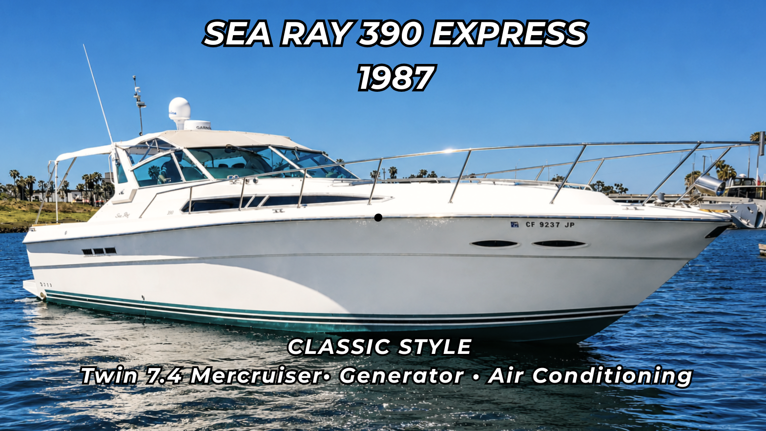 1987 39′ Sea Ray 390 Express